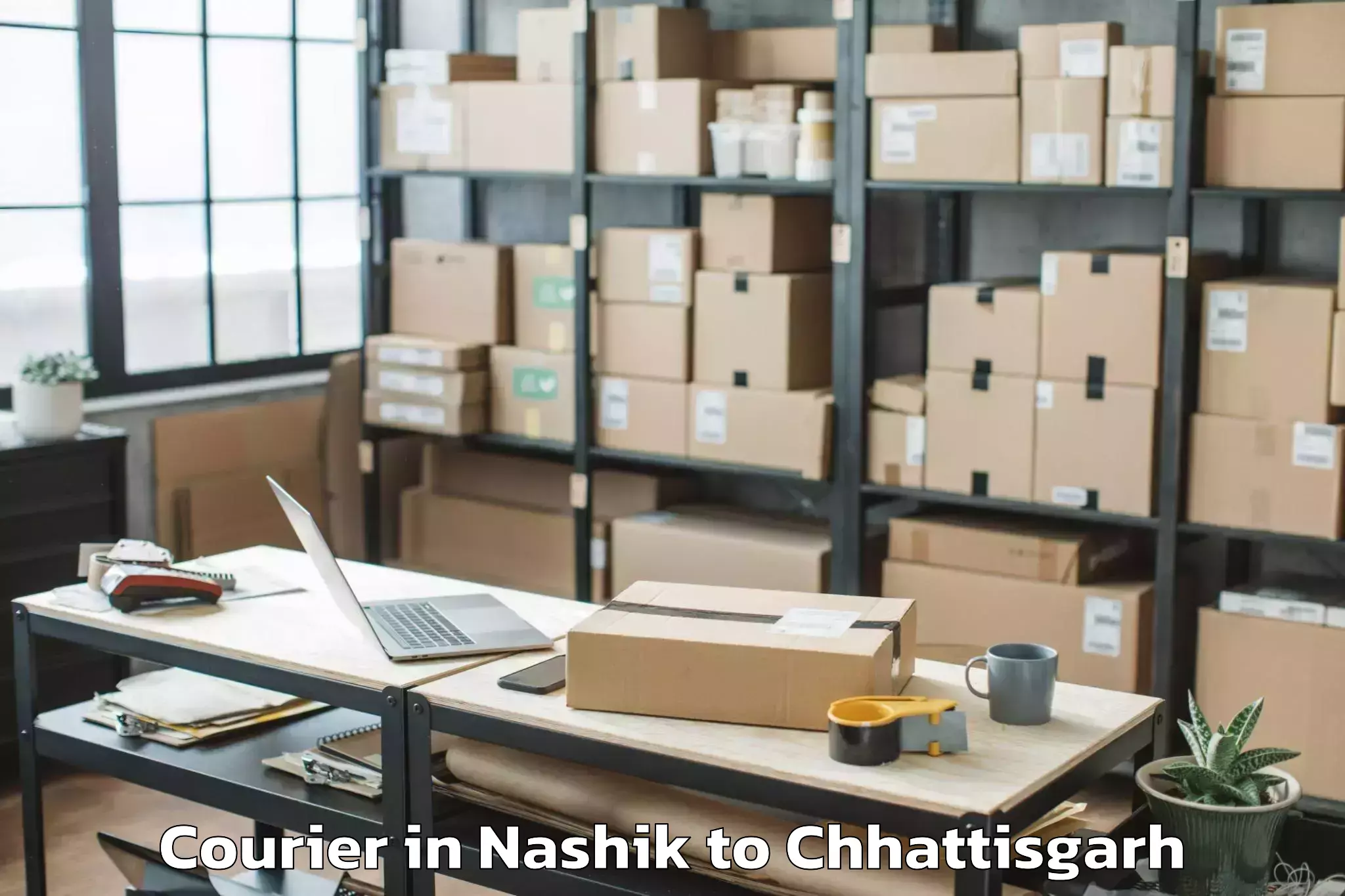 Easy Nashik to Chirimiri Courier Booking